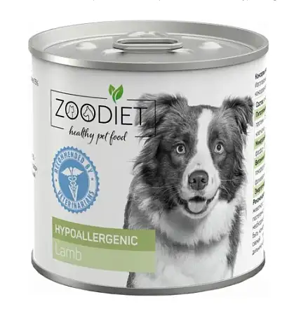 Купить Четвероногий Гурман zoodiet hypoallergenic lamb консервы для взрослых собак, склонных к аллергии, с ягненком