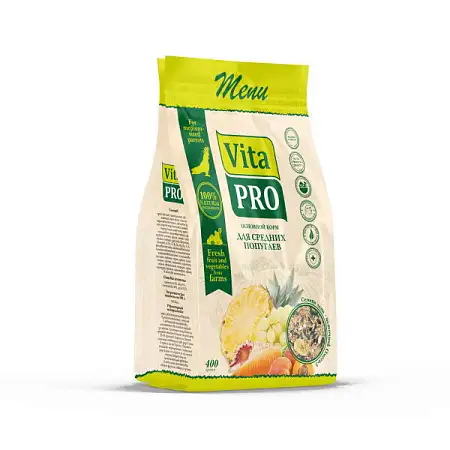 Купить vita pro сухой основной корм для средних попугаев