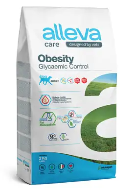 Alleva Care Dog Adult Obesity Glycemic Control сухой диетический корм для взрослых собак всех пород контроль потребления глюкозы