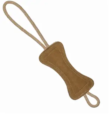 BOW WOW игрушка для собак кожаная косточка бежевая