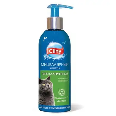 Cliny шампунь для кошек "Гипоаллергенный"