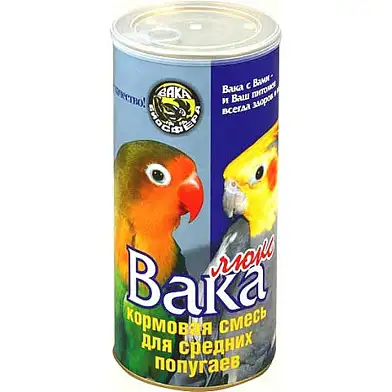 Вака Люкс сухой корм для средних попугаев